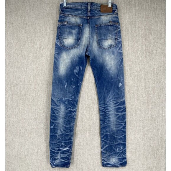 PRSP Jeans 30X33 Denim Slim Straight Rambler Cotton Portugual Button Fly - Picture 2 of 16